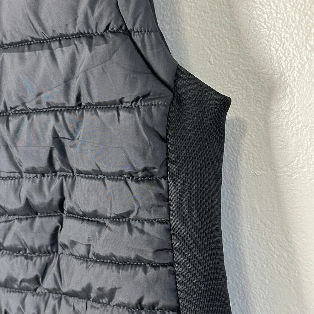 Special‎ One Womens XL Black Quilted Vest Jacket Faux Fur Full Zip Lined